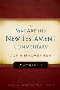 Matthew 1-7 MacArthur New Testament Commentary_cover