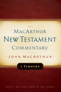 1 Timothy MacArthur New Testament Commentary_cover