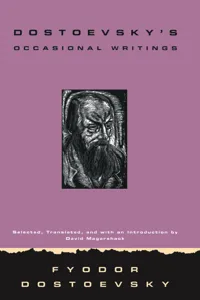 Dostoevsky's Occasional Writings_cover
