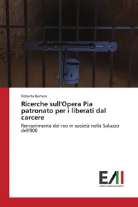 Ricerche sull'Opera Pia patronato per i liberati dal carcere_cover