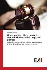 Questioni vecchie e nuove in tema di sindacabilità degli atti politici_cover