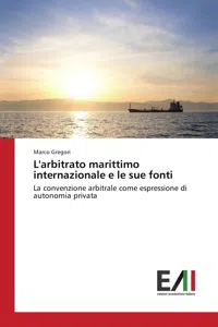 L'arbitrato marittimo internazionale e le sue fonti_cover