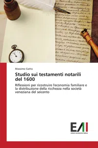 Studio sui testamenti notarili del 1600_cover