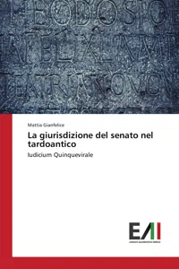 La giurisdizione del senato nel tardoantico_cover