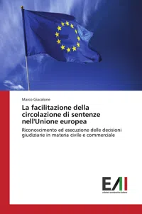 La facilitazione della circolazione di sentenze nell'Unione europea_cover