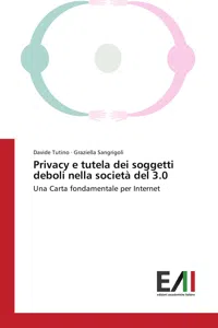 Privacy e tutela dei soggetti deboli nella società del 3.0_cover