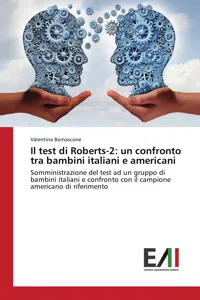 Il test di Roberts-2: un confronto tra bambini italiani e americani_cover