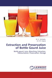 Extraction and Preservation of Bottle Gourd Juice_cover