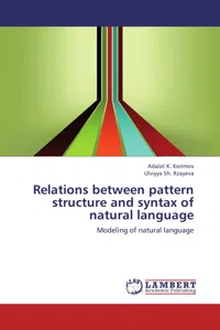 Relations between pattern structure and syntax of natural language_cover