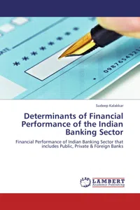 Determinants of Financial Performance of the Indian Banking Sector_cover