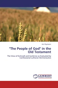 "The People of God" in the Old Testament_cover