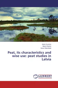Peat, its characteristics and wise use: peat studies in Latvia_cover