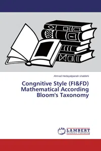 Congnitive Style Mathematical According Bloom's Taxonomy_cover