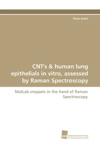 CNT's & human lung epithelials in vitro, assessed by Raman Spectroscopy_cover