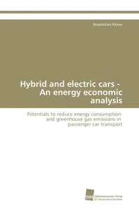 Hybrid and electric cars - An energy economic analysis_cover