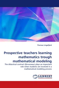 Prospective teachers learning mathematics trough mathematical modeling_cover