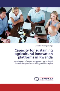 Capacity for sustaining agricultural innovation platforms in Rwanda_cover