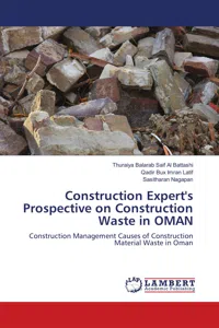 Construction Expert's Prospective on Construction Waste in OMAN_cover