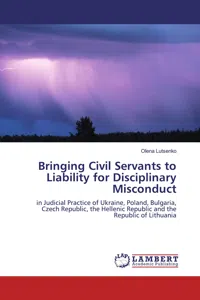 Bringing Civil Servants to Liability for Disciplinary Misconduct_cover