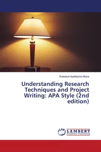 Understanding Research Techniques and Project Writing: APA Style_cover