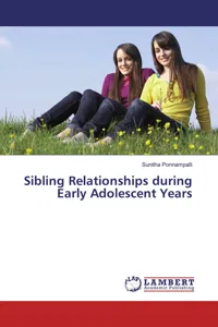 Sibling Relationships during Early Adolescent Years_cover