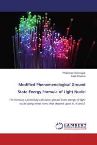 Modified Phenomenological Ground State Energy Formula of Light Nuclei_cover