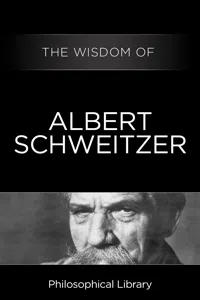 The Wisdom of Albert Schweitzer_cover