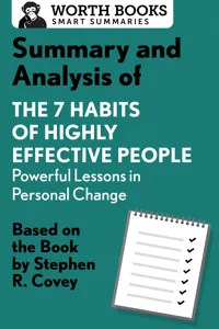 Summary and Analysis of 7 Habits of Highly Effective People: Powerful Lessons in Personal Change_cover