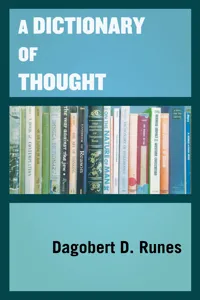 A Dictionary of Thought_cover