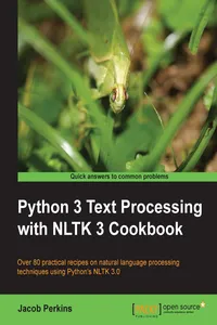 Python 3 Text Processing with NLTK 3 Cookbook_cover