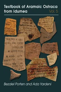 Textbook of Aramaic Ostraca from Idumea, Volume 5_cover