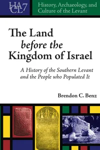 The Land Before the Kingdom of Israel_cover