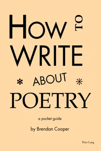 How to Write About Poetry_cover