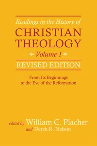 Readings in the History of Christian Theology, Volume 1, Revised Edition_cover