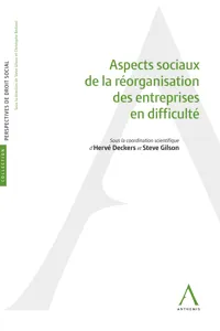 Aspects sociaux de la réorganisation des entreprises en difficulté_cover