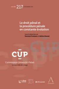 Le droit pénal et la procédure pénale en constante évolution_cover