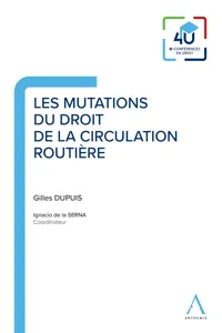 Les mutations du droit de la circulation routière_cover