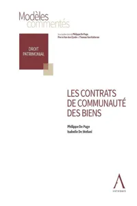 Les contrats de communauté des biens_cover