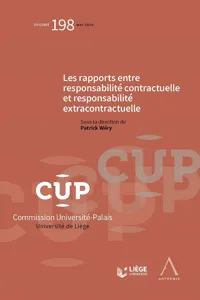 Les rapports entre responsabilité contractuelle et responsabilité extracontractuelle_cover