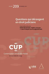 Questions qui dérangent en droit judiciaire_cover