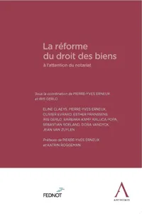 La réforme du droit des biens à l'attention du notariat_cover