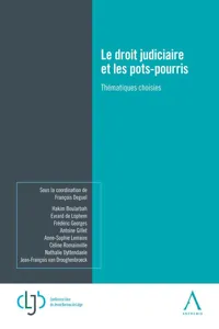 Le droit judiciaire et les pots-pourris_cover