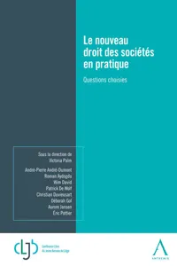 Le nouveau droit des sociétés en pratique_cover