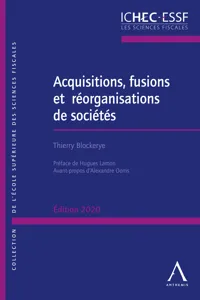 Acquisitions, fusions et réorganisations de sociétés - Édition 2020_cover