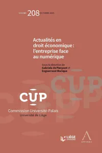 Actualités en droit économique : l'entreprise face au numérique_cover