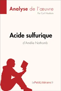 Acide sulfurique d'Amélie Nothomb_cover