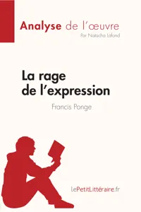 La rage de l'expression de Francis Ponge_cover