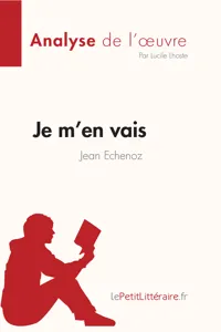 Je m'en vais de Jean Echenoz_cover