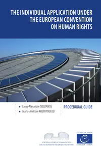 The individual application under the European Convention on Human Rights_cover