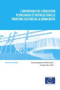 L'importance de l'éducation plurilingue et interculturelle pour une culture de la démocratie_cover